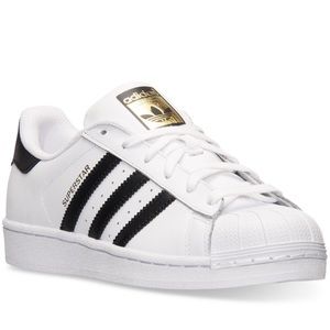 Adidas Black and Gold Superstars